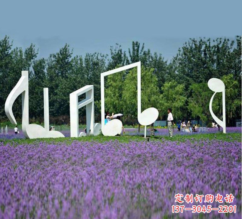 潍坊不锈钢音符雕塑音乐与艺术的完美结合