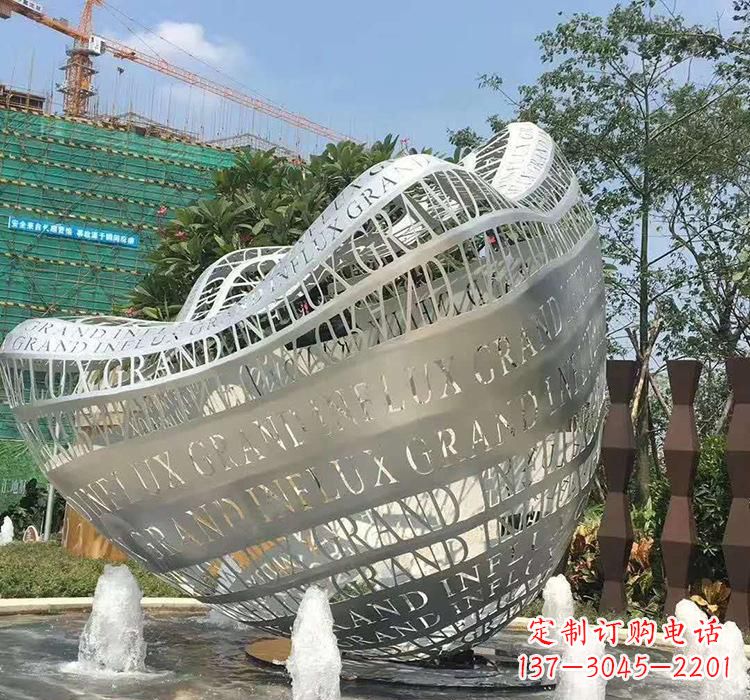 潍坊不锈钢元宝雕塑精致华贵的象征