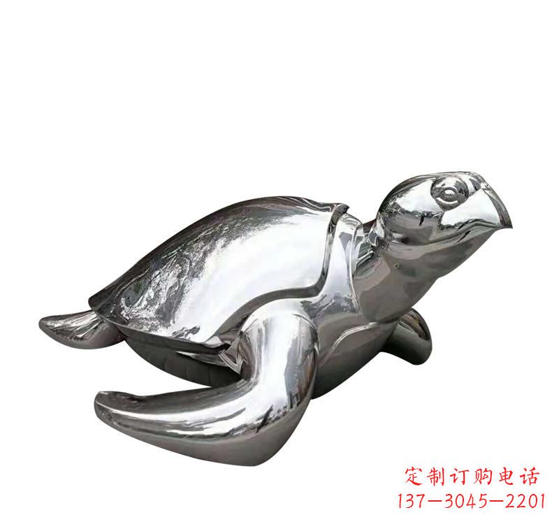 潍坊不锈钢海龟雕塑象征着长寿和坚强