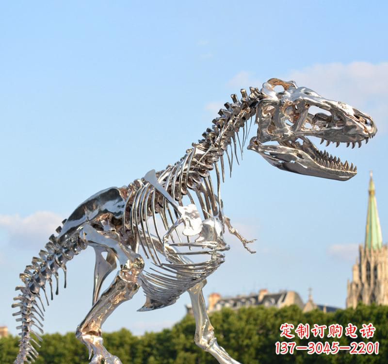 潍坊不锈钢恐龙雕塑精致纪念它们的存在