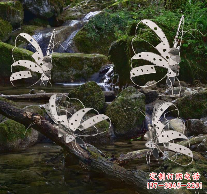 潍坊不锈钢园林艺术镂空蝴蝶雕塑——绽放自然之美