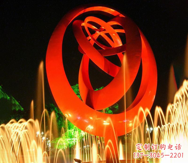 潍坊圆环雕塑抽象的艺术之美