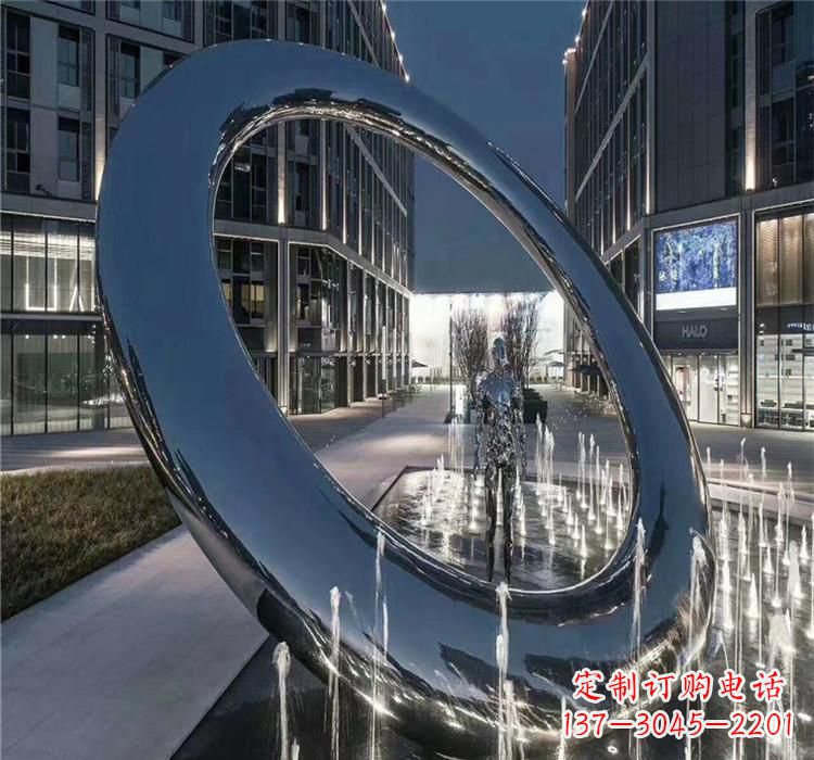 潍坊圆环景观雕塑令人惊叹的视觉奇观