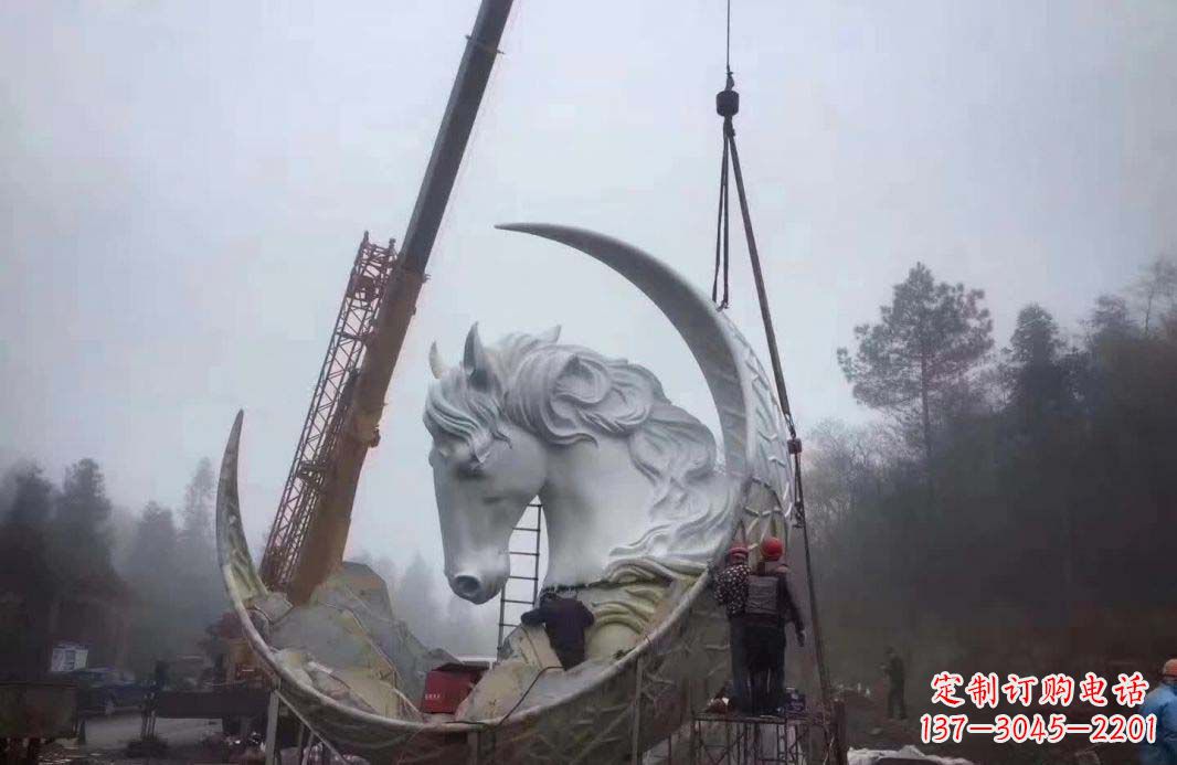 潍坊不锈钢月亮雕塑