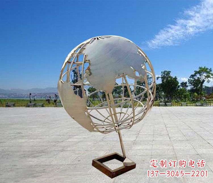 潍坊神奇的不锈钢地球仪雕塑