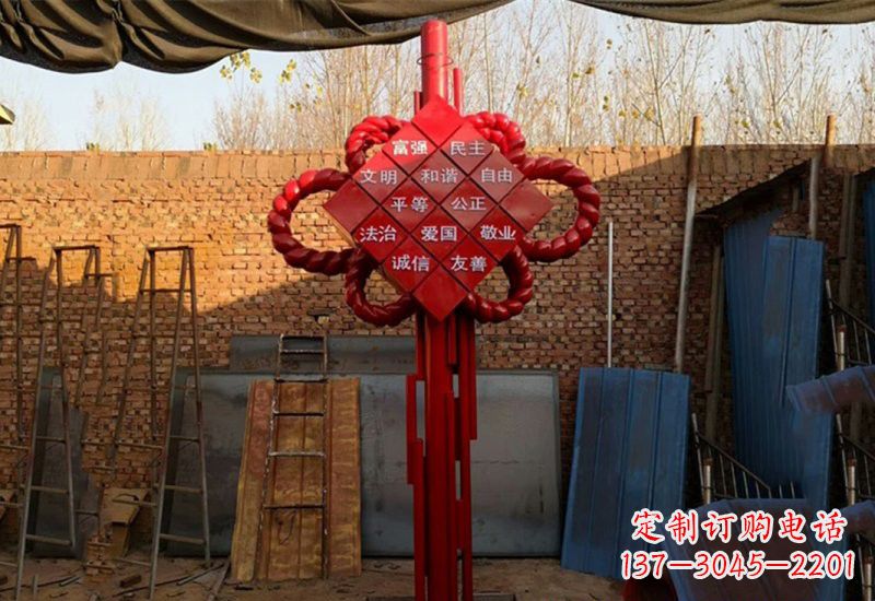 潍坊社会主义核心价值观与不锈钢雕塑的融合