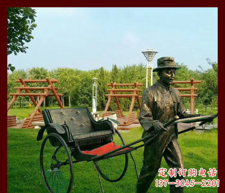潍坊细说黄包车夫人雕塑