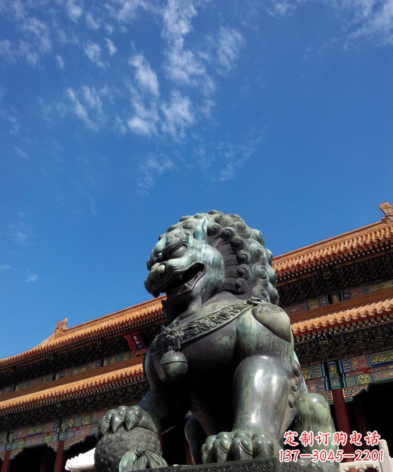 潍坊铜狮子雕塑——永恒的象征