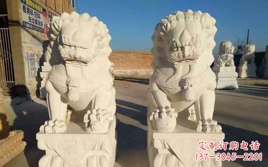 潍坊狮子雕塑象征力量与智慧