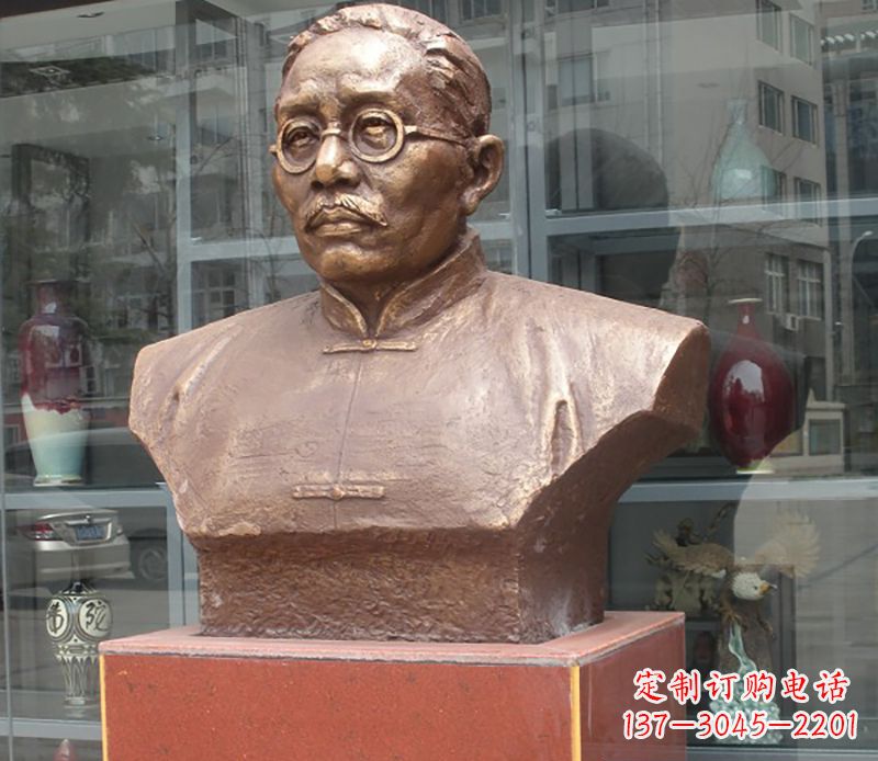 潍坊蔡元培雕塑传承睿智的象征