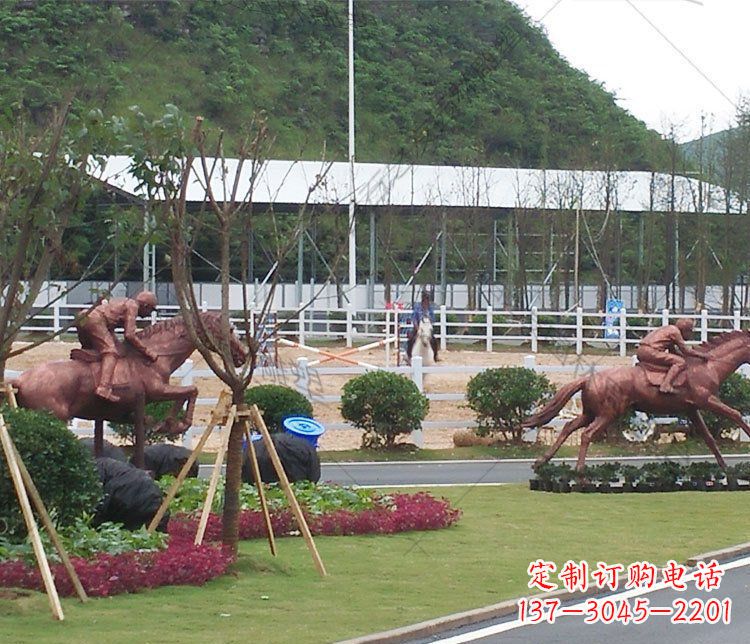 潍坊草原动物马铜雕摆件 (2)