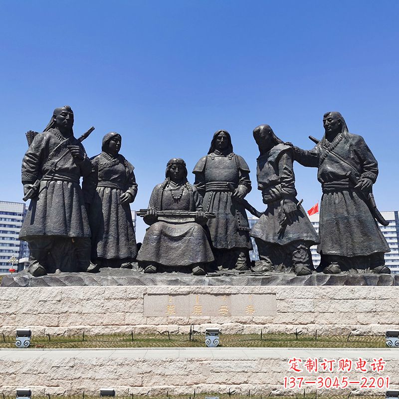 潍坊草原母亲人物情景雕塑景观