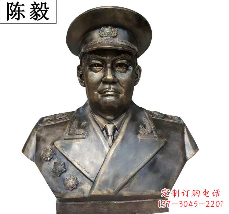 潍坊传承伟大梦想陈毅胸像铜雕