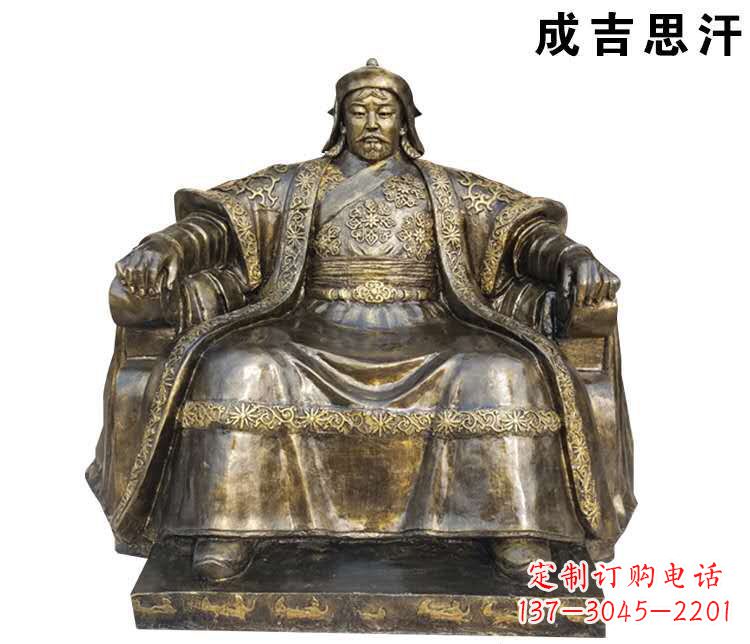 潍坊成吉思汗英雄的雕像