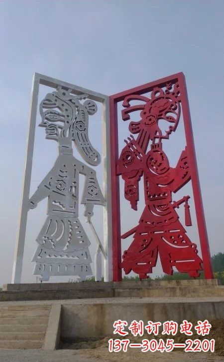 潍坊精美皮影戏雕塑——缔造中国城市文化新风貌