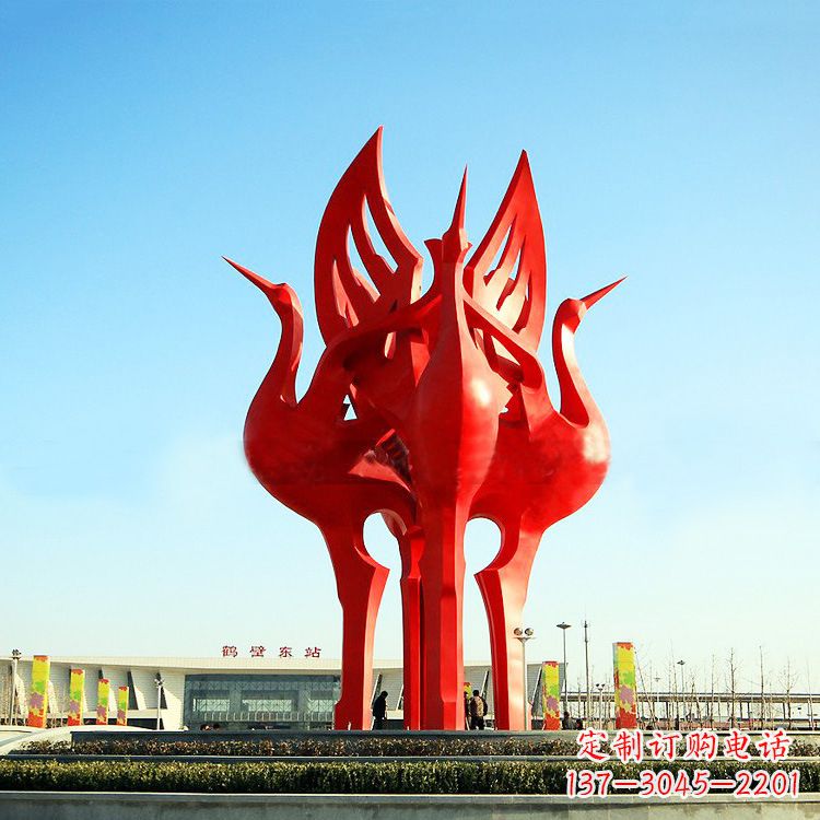潍坊“仙鹤之歌仙鹤雕塑的精彩瞬间”