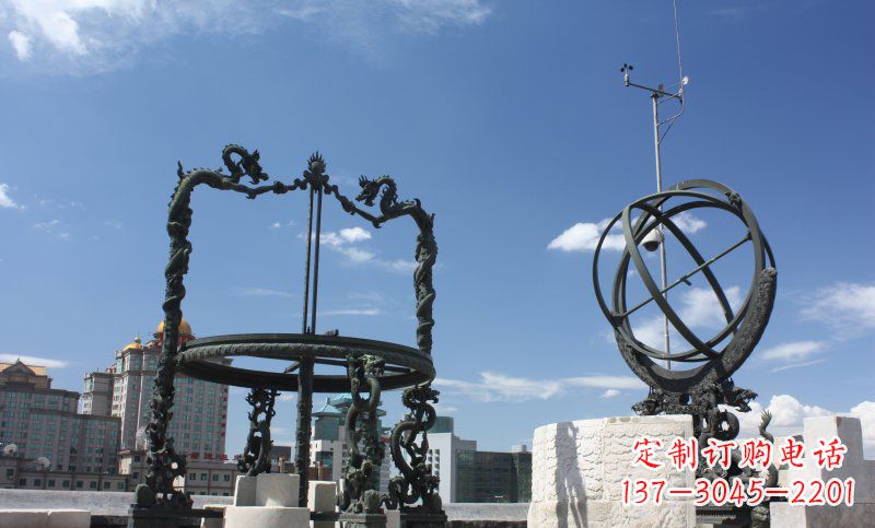 潍坊浑天仪雕塑,见证着城市的历史