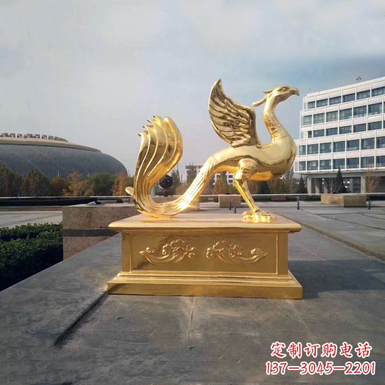 潍坊城市广场的朱雀雕塑