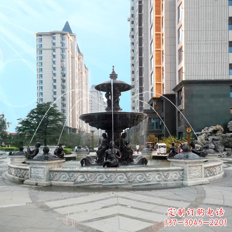 潍坊城市广场欧式水景喷泉雕塑的魅力