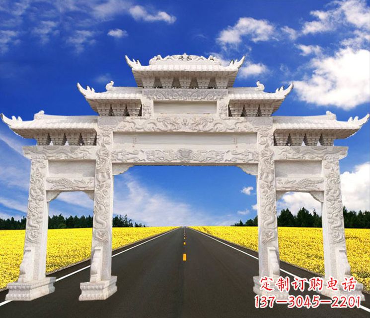 潍坊城市牌楼石雕——把文化传承到实体之中