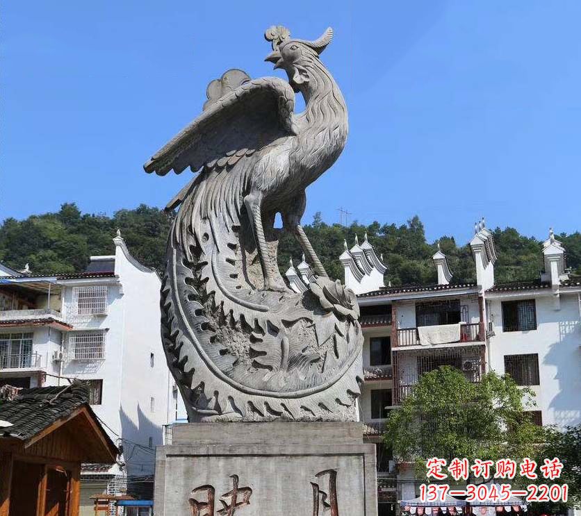 潍坊青石凤凰雕塑富有文化底蕴的传承