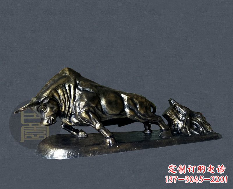 潍坊缔造城市景观,铜雕拓荒牛添彩