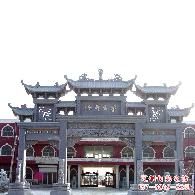 潍坊石雕牌楼极致精美的城市艺术