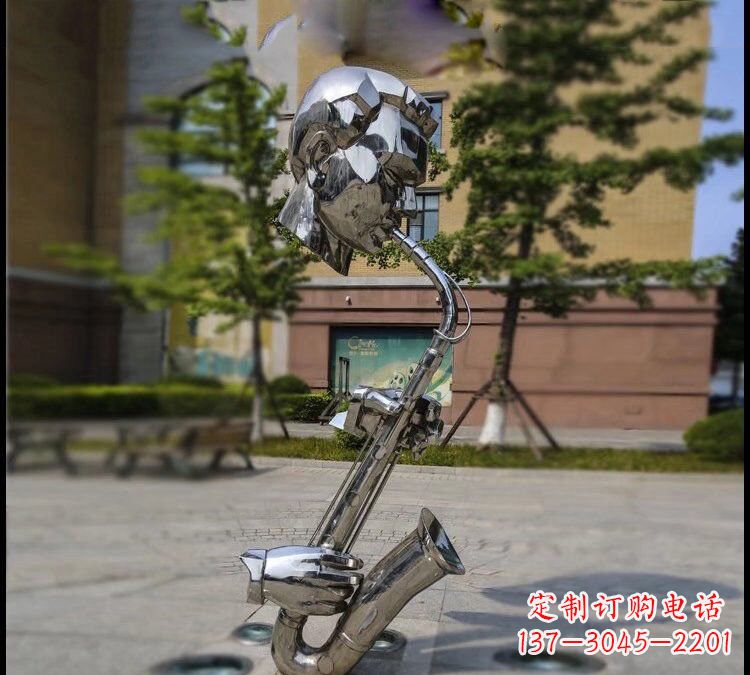 潍坊抽象不锈钢抽象吹萨克斯人物