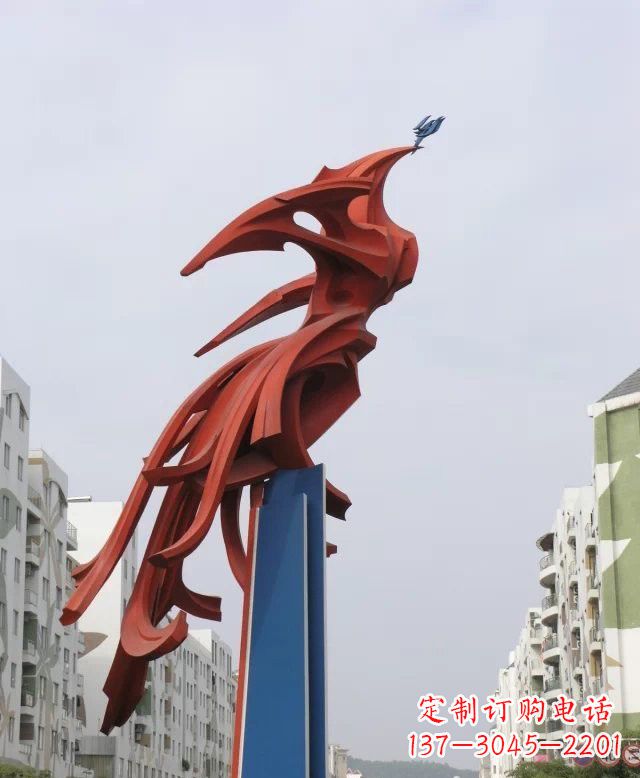 潍坊凤凰雕塑传承古老文化的艺术精品