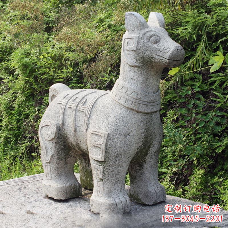 潍坊精美的生肖狗石雕摆件