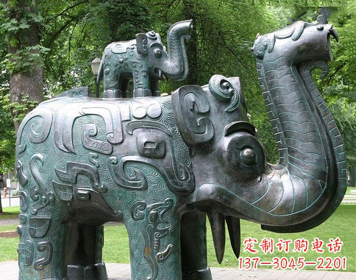 潍坊抽象大象铜雕