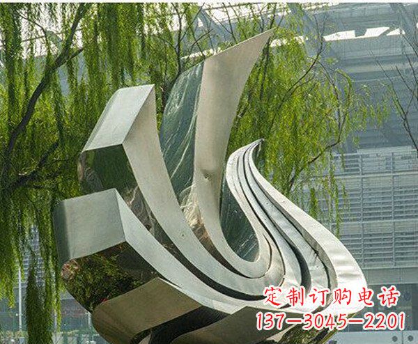 潍坊抽象鸽子不锈钢动物雕塑