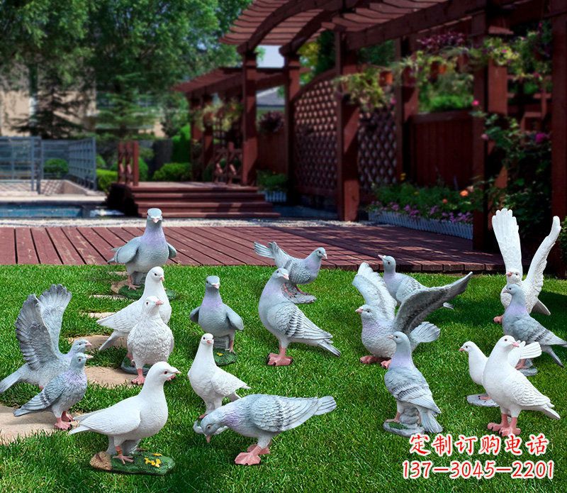 潍坊抽象鸽子雕塑