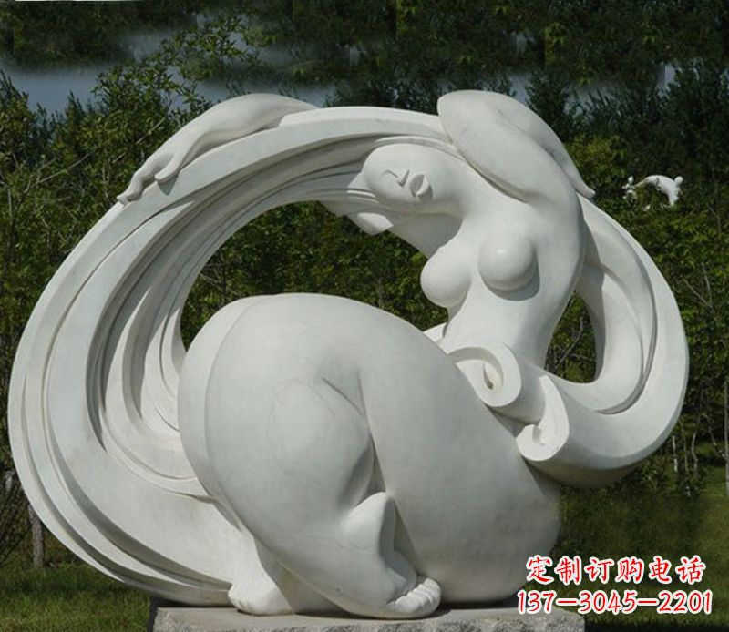 潍坊抽象美女石雕