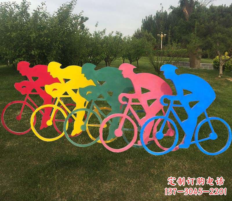 潍坊自行车雕塑——展现公园美丽