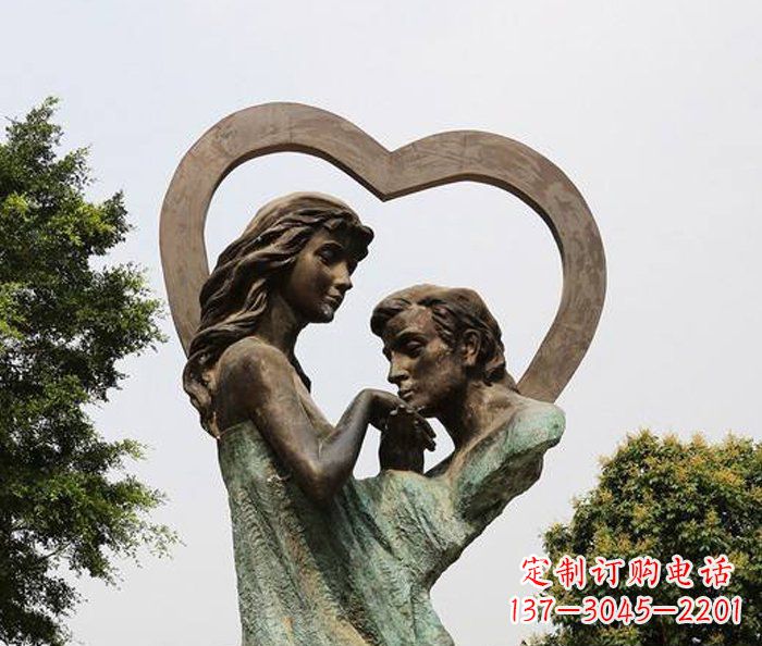 潍坊浪漫爱情，永恒铜雕