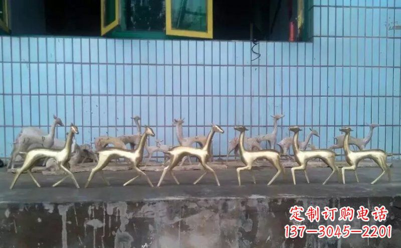 潍坊小鹿公园的动物雕塑——精美的艺术品