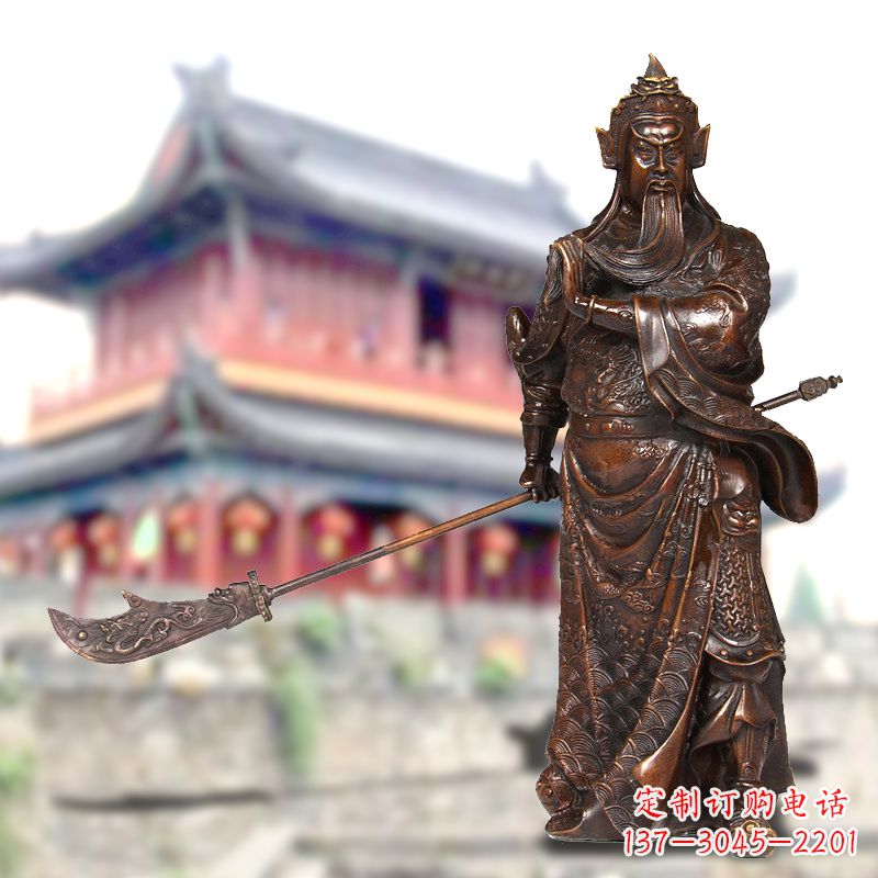 潍坊关公铜像千秋英雄的传奇