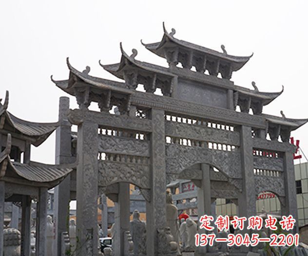 潍坊牌坊石雕传承传统文化的艺术精品