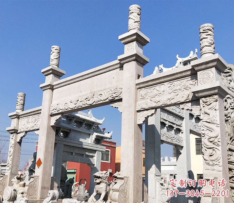 潍坊村庄牌坊石雕——记录着悠久历史的传承