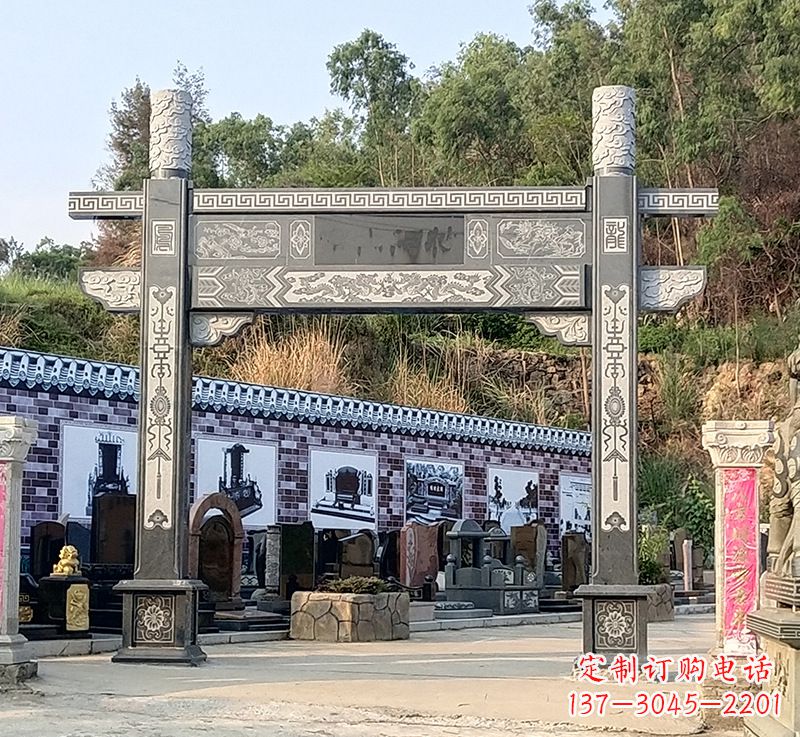 潍坊古村牌坊雕塑精湛技艺的经典之作