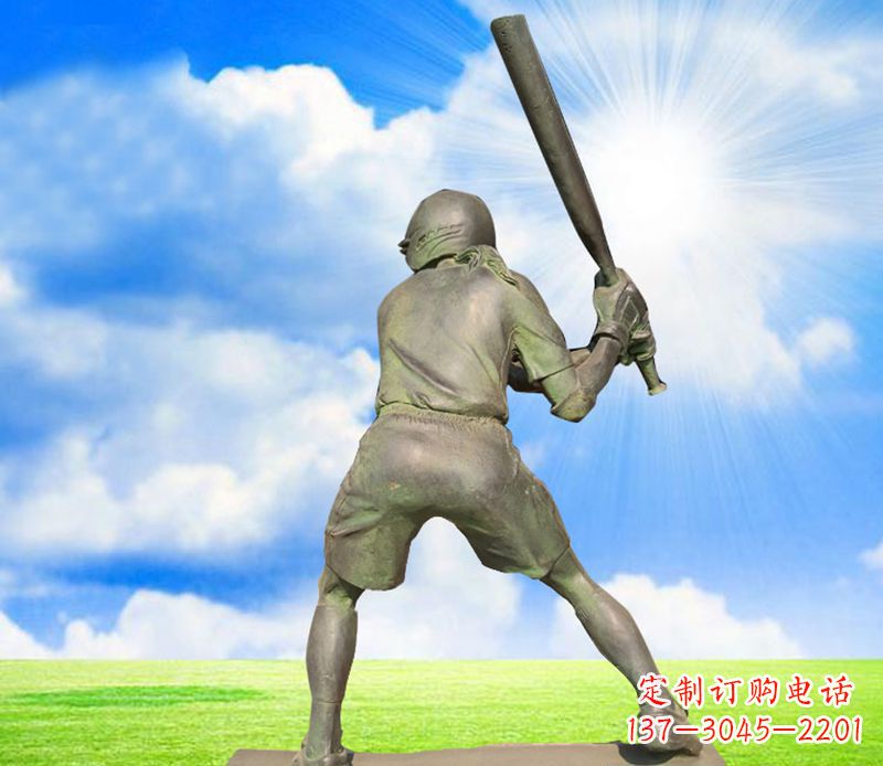 潍坊纪念棒球精美的棒球雕塑