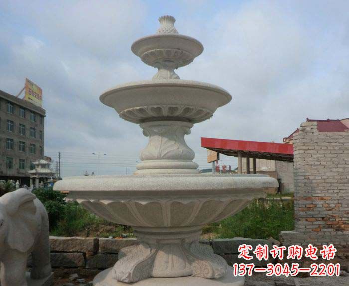 潍坊喷泉雕塑灵动精致的大理石美