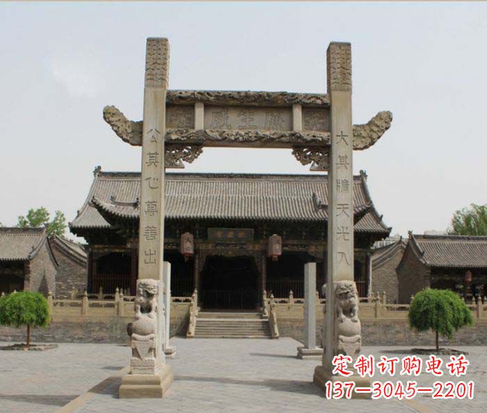 潍坊大理石牌楼雕塑——艺术精粹