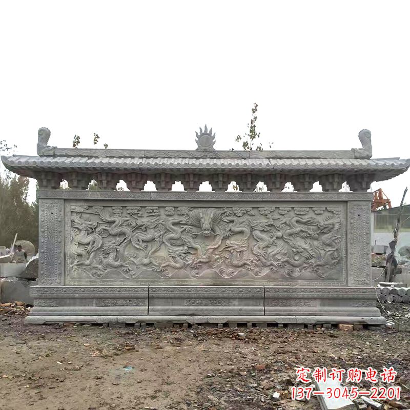 潍坊大理石影壁雕塑美丽的艺术精品