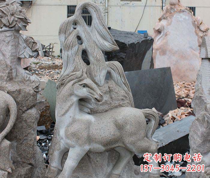 潍坊大理石动物雕塑丰富多彩的艺术品