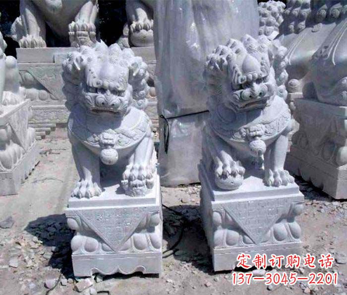 潍坊大理石仿古石狮子