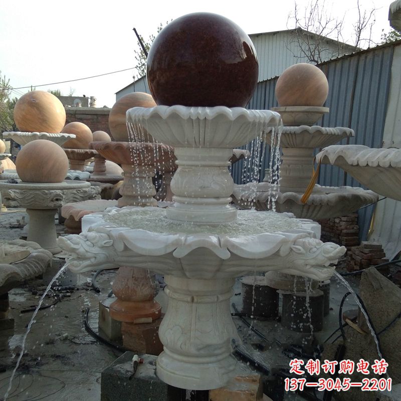 潍坊大理石风水球雕塑传统文化的艺术精髓