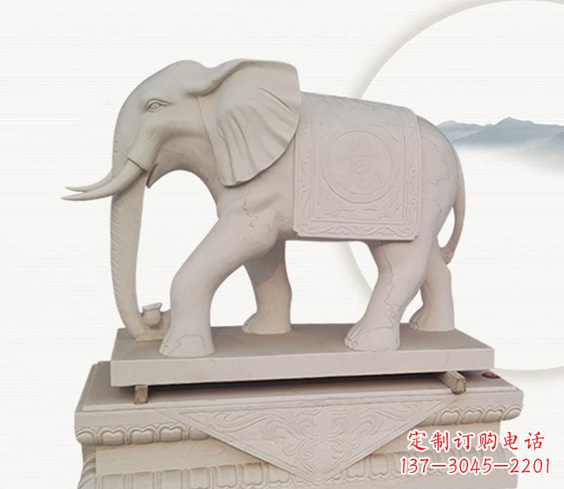 潍坊大理石公园内的巨大雕塑