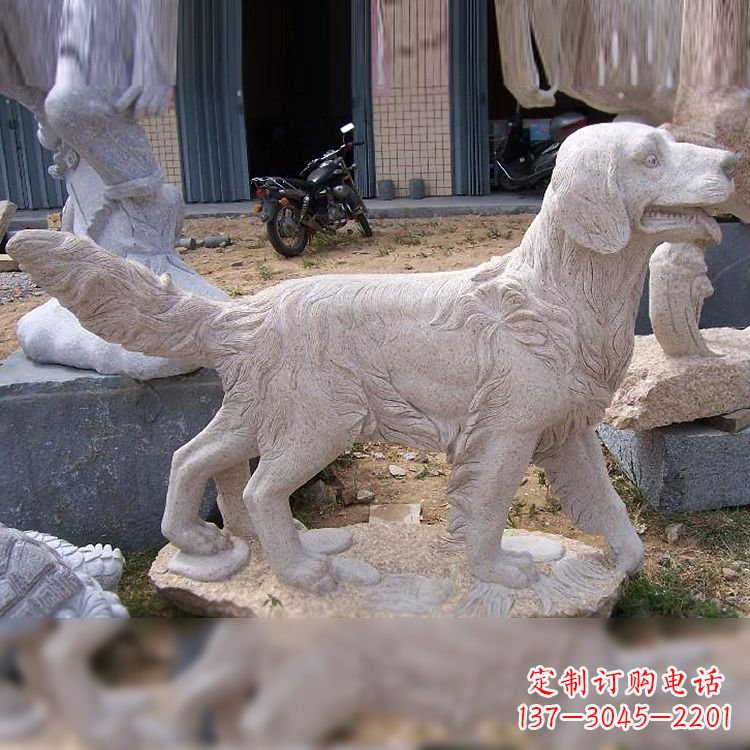 潍坊大理石狗雕塑——精致的狗雕塑,让你的生活更有趣